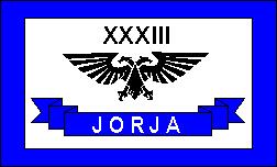 Battle flag of the 33rd Jorja Armoured Regiment, Imperial Guard